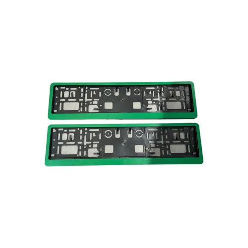 Set 2 suporti numar inmatriculare cu rama verde — imaginea 2