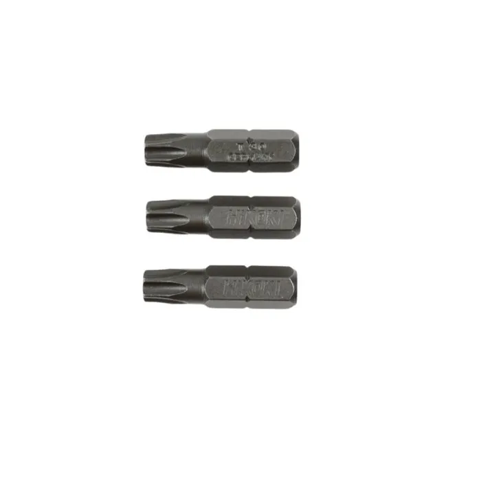 Set 3 biti pentru insurubare, Hikoki 752312, profil Torx, T30, 25 mm