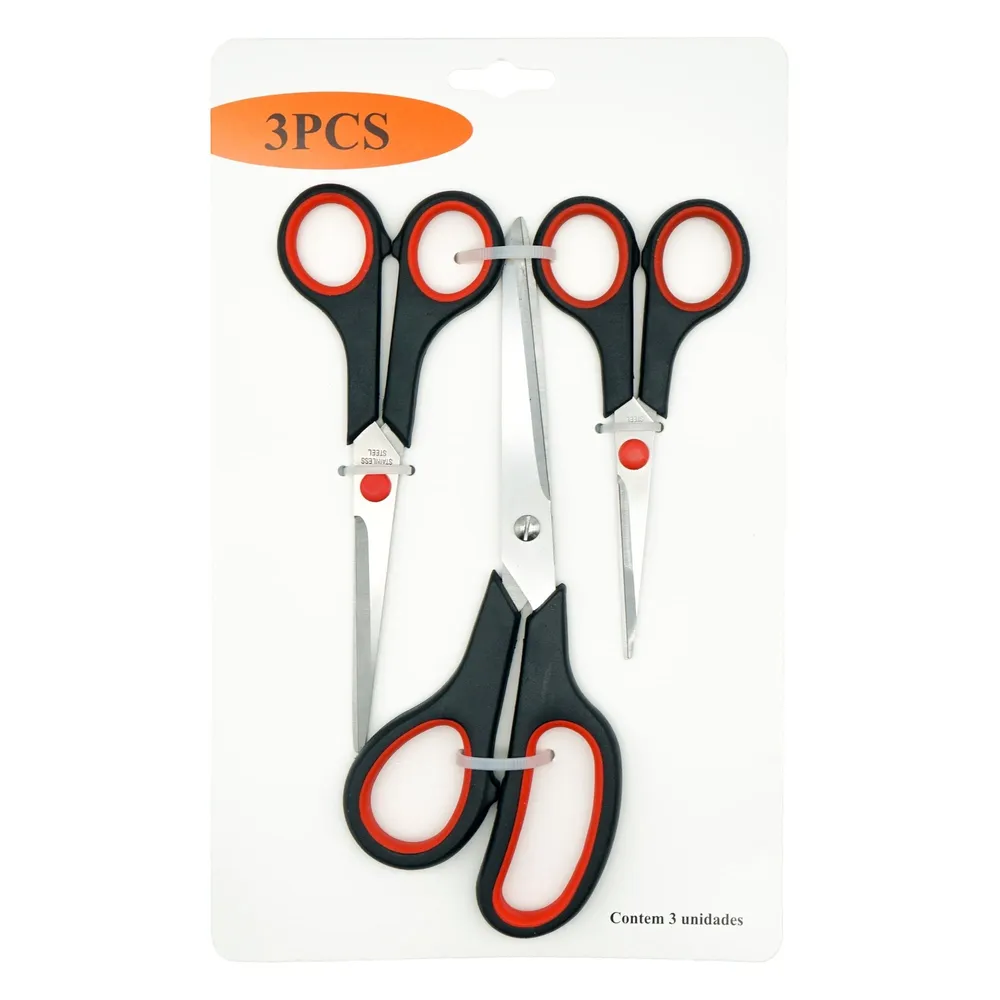 Set 3 foarfeci pentru materiale subtiri, 170 mm