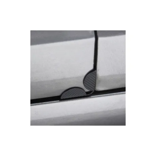 Set 4 bucati protectie usa auto culoare Negru Carbon — imaginea 3