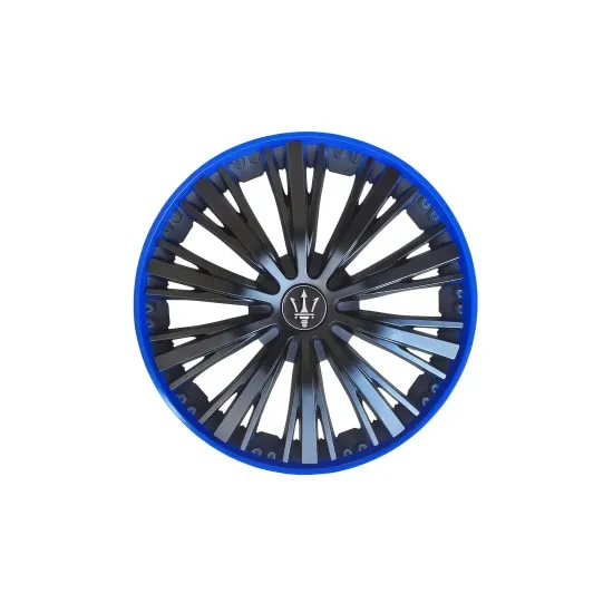 Set 4 capace roti Evo culoare negru albastru 16 inch