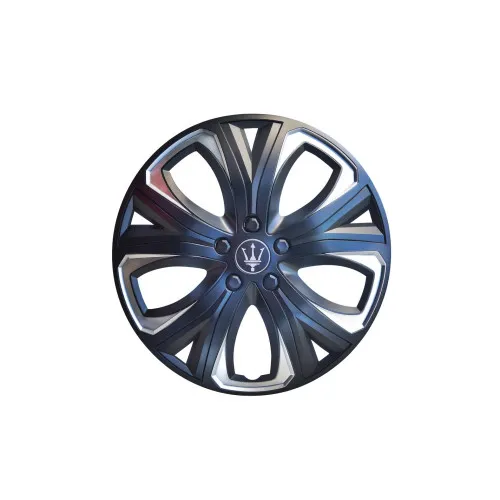 Set 4 capace roti Evo culoare negru argintiu 15 inch