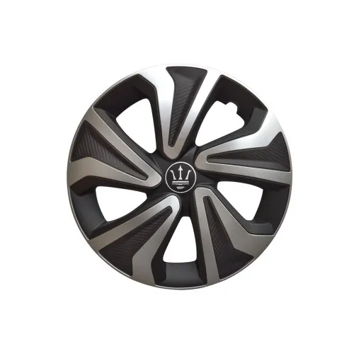 Set 4 capace roti Evo culoare negru argintiu 16 inch