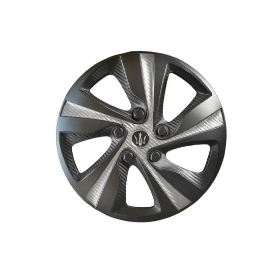 Set 4 capace roti Evo, negru-gri-antracit, 15 inch, ABS