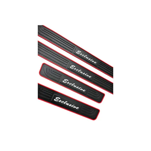 Set 4 ornamente protectie praguri din cauciuc — imaginea 5