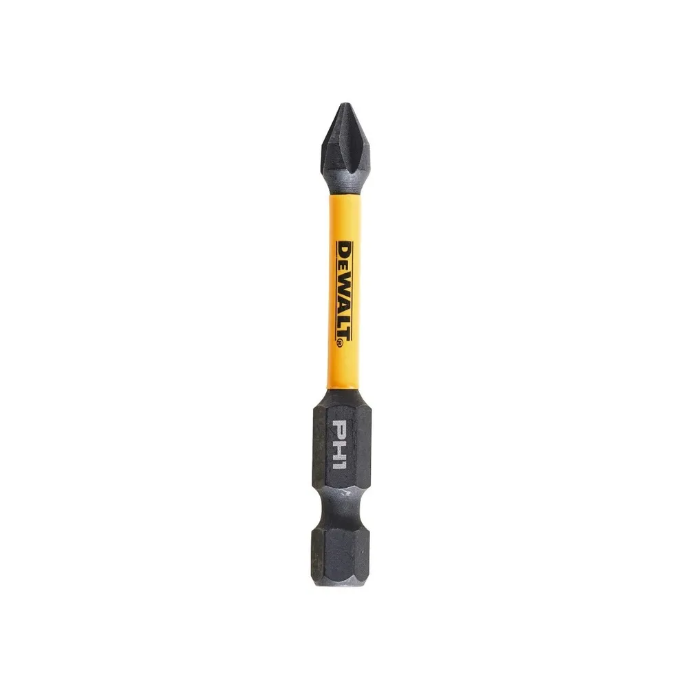 Set 5 biti DeWalt Flextorq PH1, 57mm, prindere hexagonala 1/4 inch, insurubare de impact