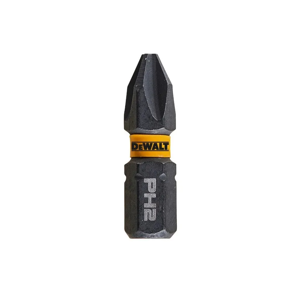 Set 5 biti DeWALT Flextorq PH2, 25 mm, prindere hexagonala