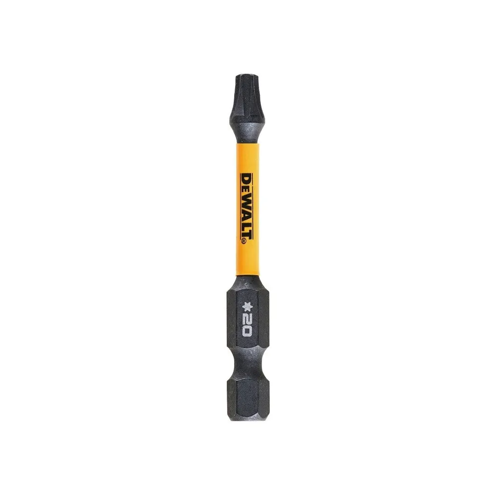 Set 5 biti DeWalt Flextorq T20, 57mm, prindere hexagonala 1/4 inch, pentru insurubare de impact