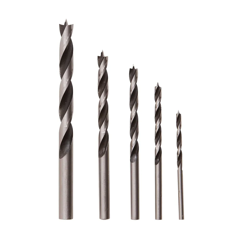 Set 5 burghie lemn Dexter, 3 - 8 mm