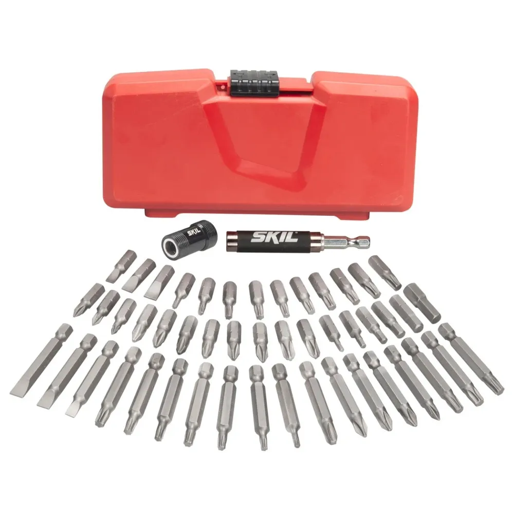 Set 50 piese pentru insurubare, Skil, bitii de 25mm si 50mm, cu suport magnetic