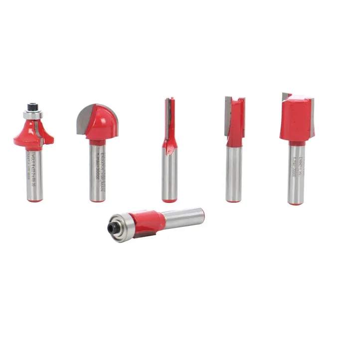 Set 6 freze lemn, Tivoly, cu coada, 8 mm