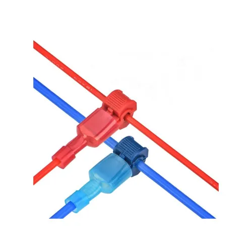 Set 60 perechi conectori rapizi T Tap 12V 24V conexiuni electrice auto MIV — imaginea 2