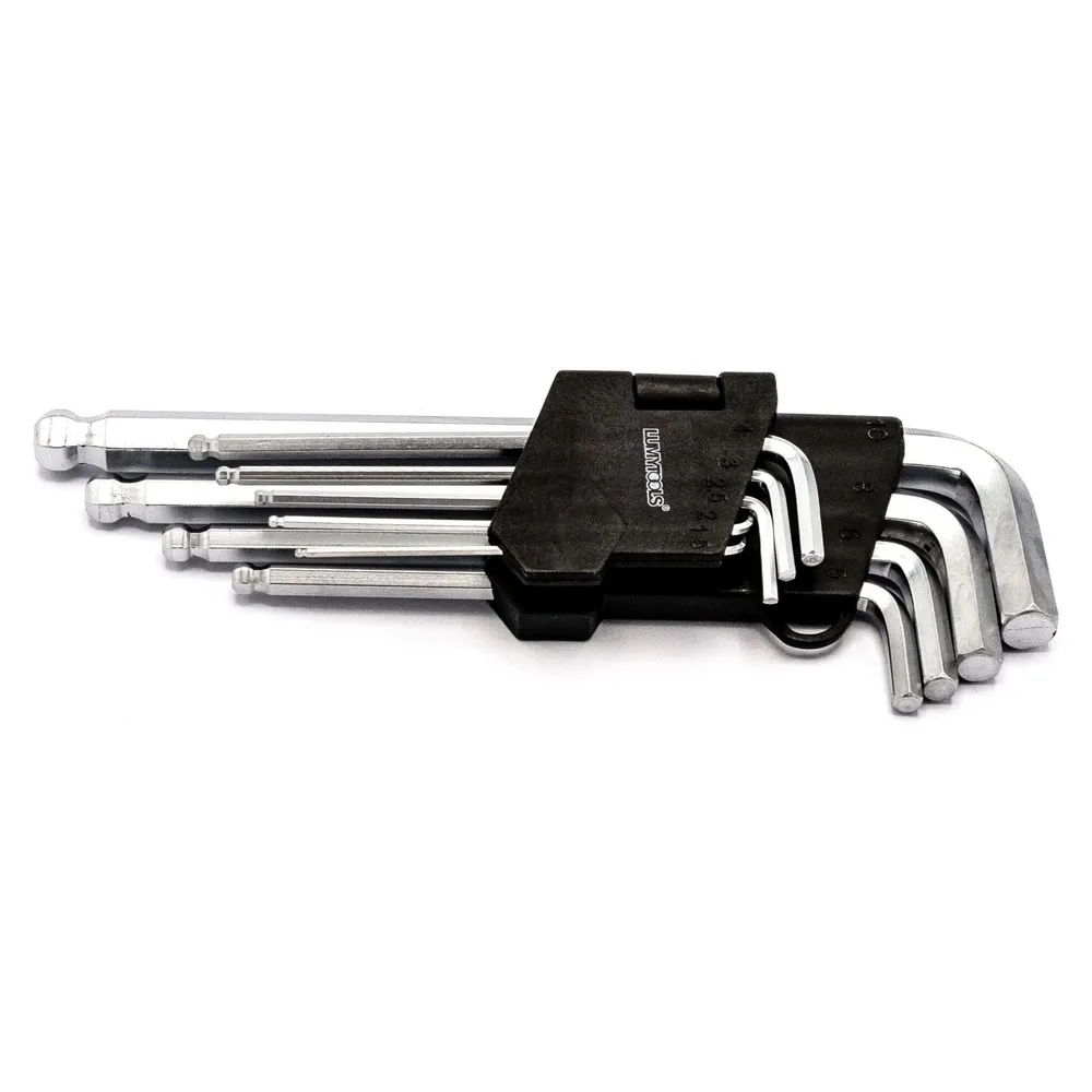 Set 9 chei hexagonale, Lumytools LT56477, 1.5 - 10 mm