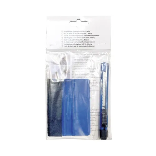 Set accesorii pentru aplicarea foliilor autocolante, 2 buc. (cutit si racleta)