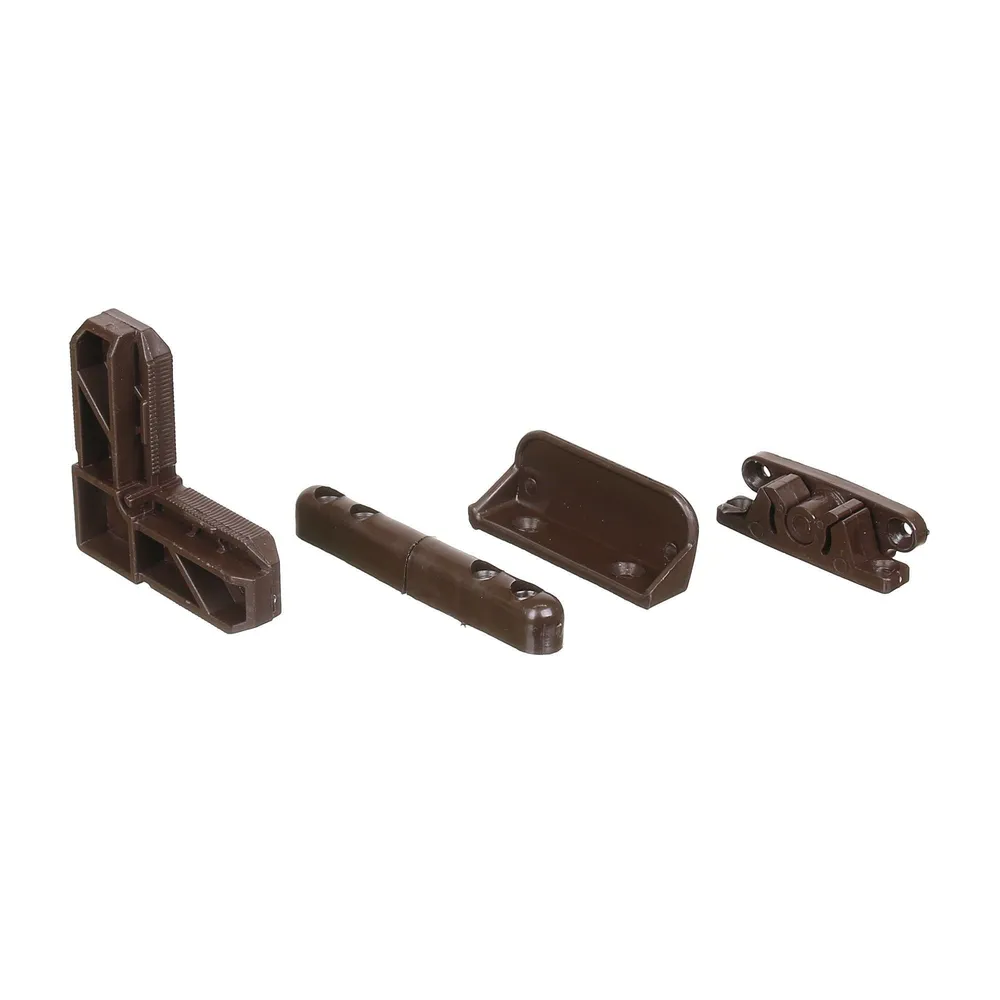 Set accesorii plasa tantari, pentru fereastra, plastic, maro