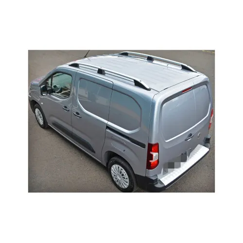 Set bare portbagaj longitudinale aluminiu auto compatibile Peugeot Rifter lung 2019-> ER-C