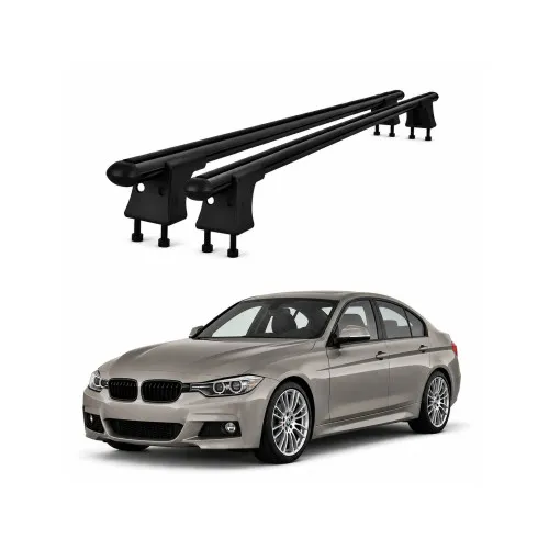 Set bare transversale aluminiu cu prindere in puncte fixe compatibile BMW Seria 4 F36 Gran Coupe 2013-2020 negre sau argintii Kit-201 — imaginea 2