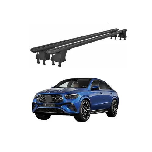Set bare transversale aluminiu cu prindere in puncte fixe compatibile Mercedes GLE Coupe C292 2015-2018 negre sau argintii Kit 204 — imaginea 2