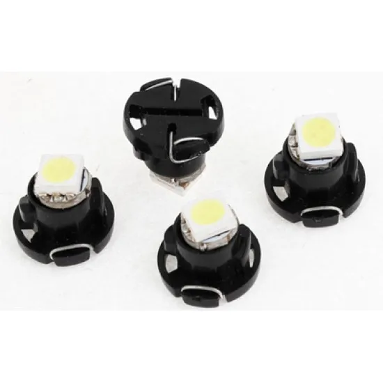 Set becuri T4.7, 1 LED 5050SMD, 12V, rosu, 2 buc