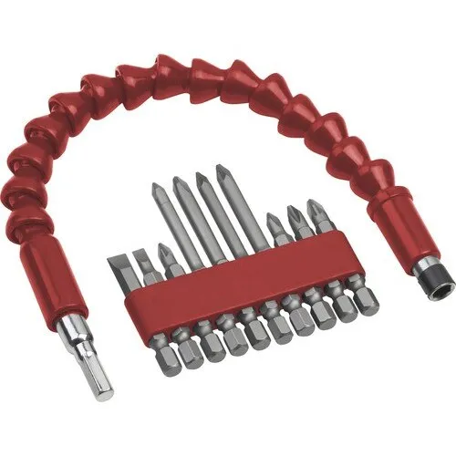 Set biti + prelungitor flexibil Meister, 11 piese
