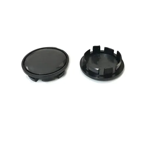 Set capace centrale jante auto 65 mm negre — imaginea 2