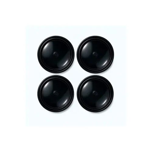 Set capace centrale jante auto 69 mm negre