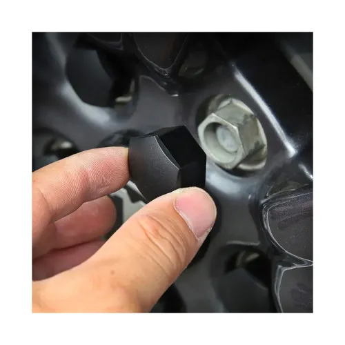 Set capace prezoane auto 21 mm negre 20 bucati cu cheie — imaginea 3