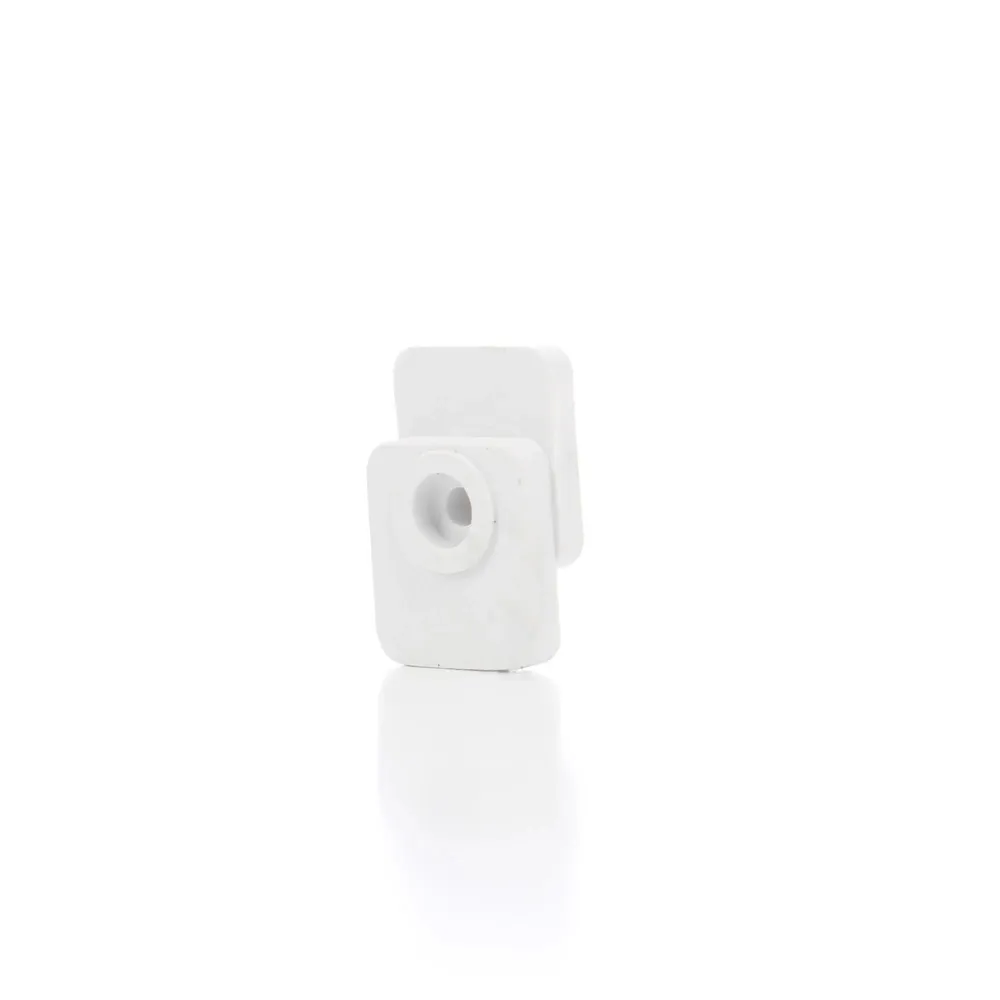 Set cleme, pentru fixare oglinzi, din plastic alb, set 8 bucati