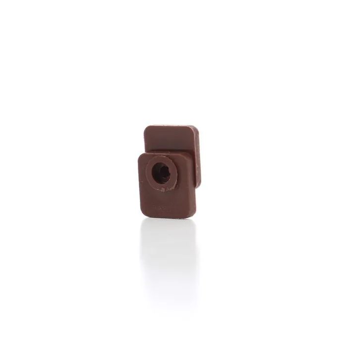 Set cleme, pentru fixare oglinzi, din plastic maro, set 8 bucati