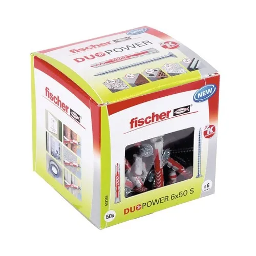 Set dibluri nylon 6x50 mm, 50 bucati, Fischer