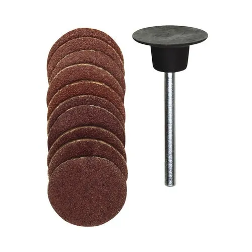 Set discuri abrazive cu suport Proxxon Micromot Ø18mm din corindon, 10 piese