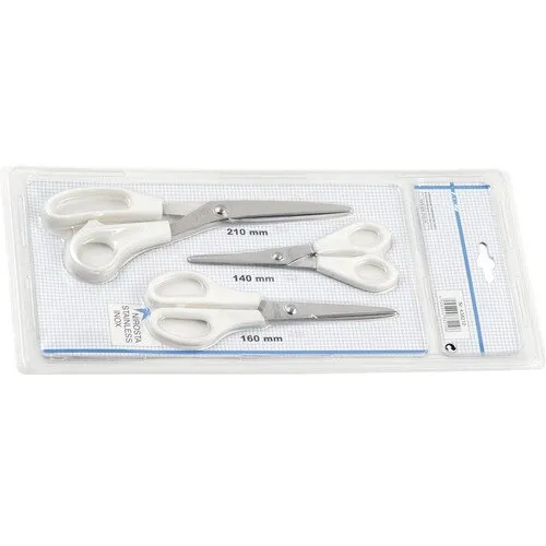 Set foarfece universale, 3 piese, inox, 140x160x210 mm