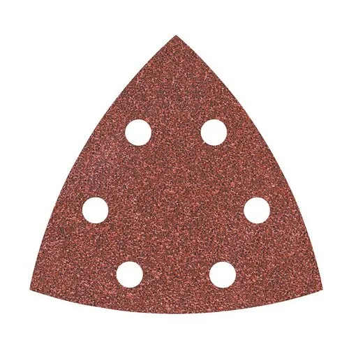 Set foi abrazive triunghi Wolfcraft 95mm, granulatii 60, 80 si 120, 15 bucati