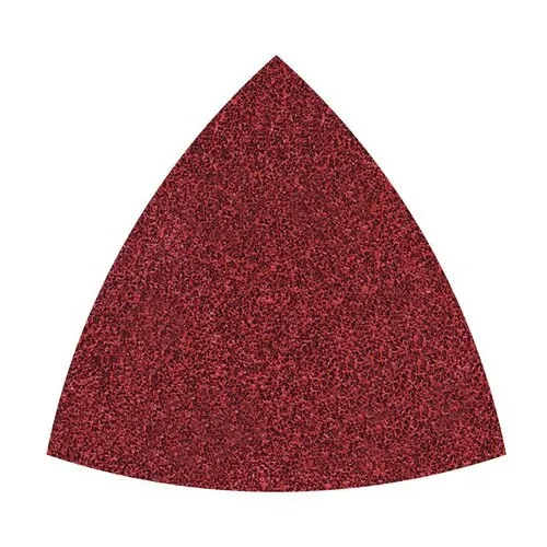 Set foi abrazive triunghi Wolfcraft 95mm, granulatii 80 si 120, 5 bucati