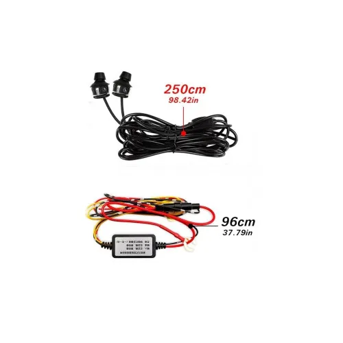 Set lampi LED 12V efect Angel Wings lumina alba — imaginea 3