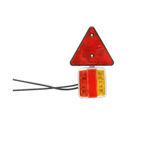 Set lampi LED magnetice cu triunghiuri reflectorizante pentru remorca, fisa 7 pini, cablu 2,5m, cablu fisa 7,5 m — imaginea 6