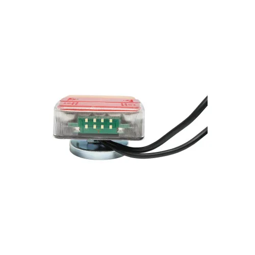 Set lampi LED magnetice pentru remorca, fisa 7 pini, cablu intre stopuri de 2,5m, cablu fisa 7.5m 12V — imaginea 4