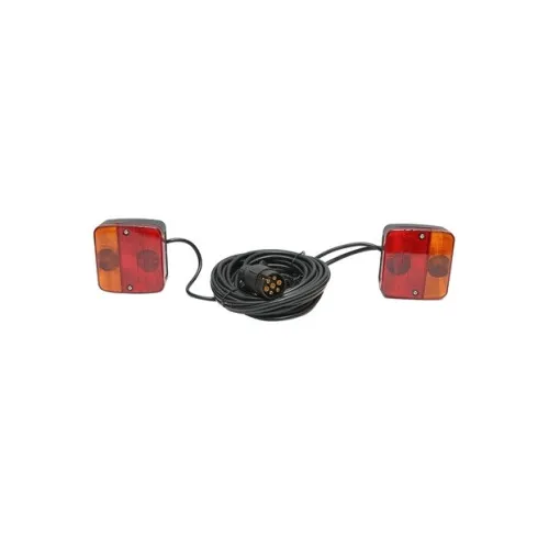 Set lampi magnetice 12V pentru remorca, fisa 7 pini, cablu 7.5m + cablu 2.5m