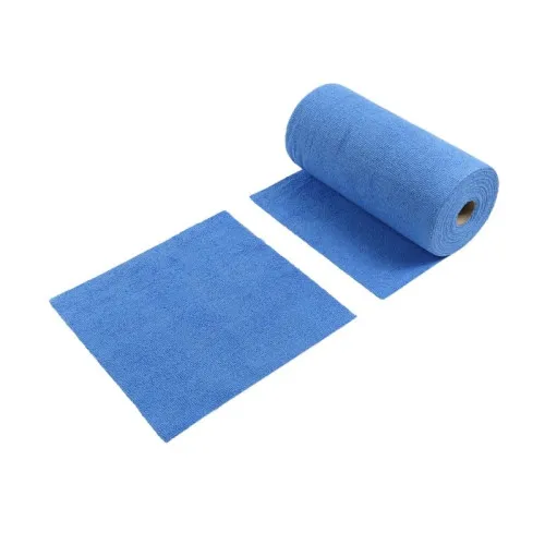 Set lavete auto microfibra Carmax 25x25cm albastre 50 bucati — imaginea 3