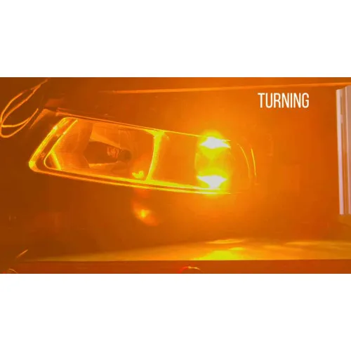 Set lupe LED far 12V cu functie de lumina de zi DRL si semnalizare 6000K — imaginea 4