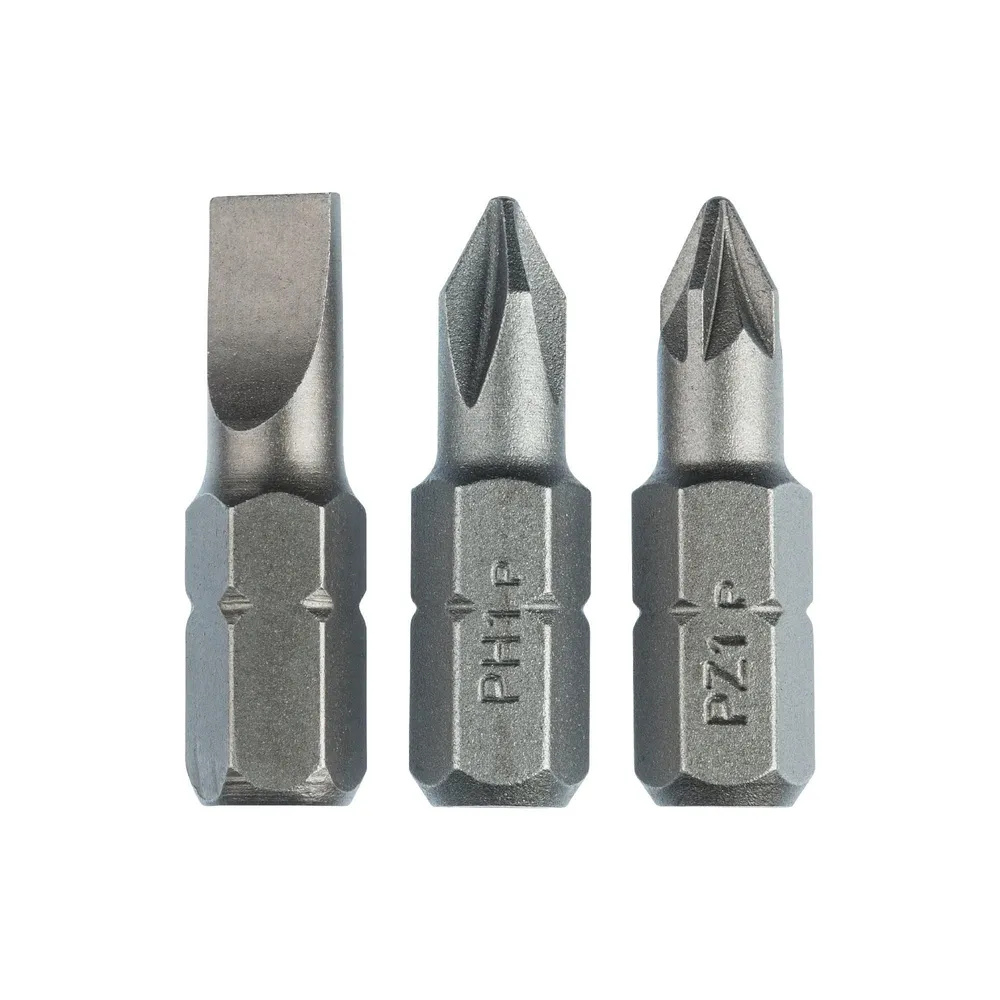 Set mixt biti Bosch, imbus 1, PH1, PZ1, otel, 25 mm (set 3 buc)