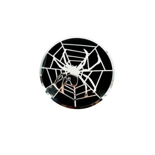 Set ornamente capace jante auto 50 mm negru