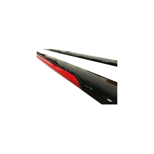 Set prelungiri ornament praguri laterale tuning 210cm negru cu rosu — imaginea 4