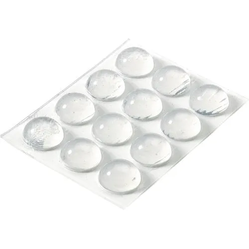 Set protectii din plastic pentru mobila Hettich, transparent, 16x8mm, 12 piese