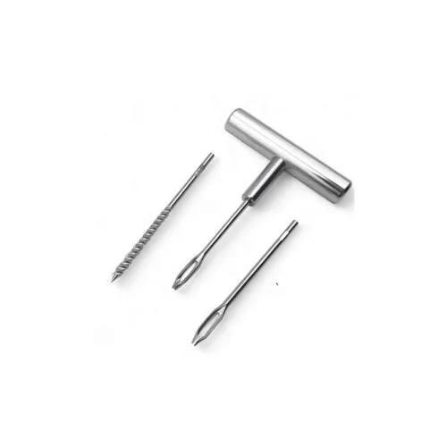 Set reparatie vulcanizare anvelope tubeless cu chei snururi si cutter — imaginea 5
