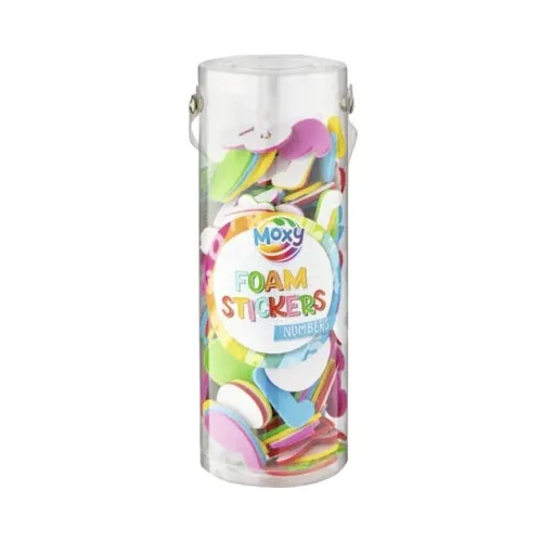 Set stickere spuma cifre, 100 elemente, 17x6cm, pentru fete