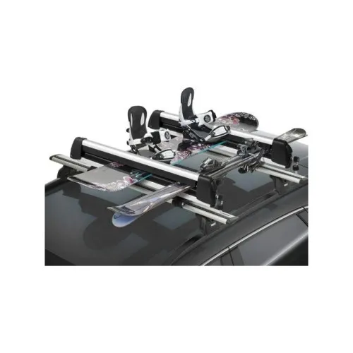 Set suporturi schiuri snowboard auto pentru bare transversale 560 mm — imaginea 3