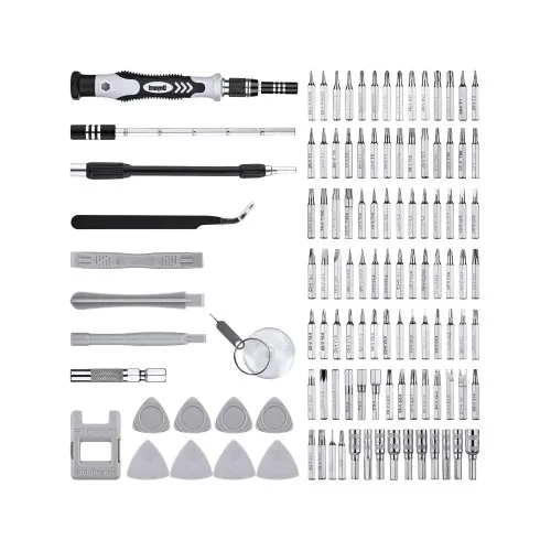Set surubelnite precizie 115in1 cu 98 biti magnetica trusa reparatii electronice MIV — imaginea 4