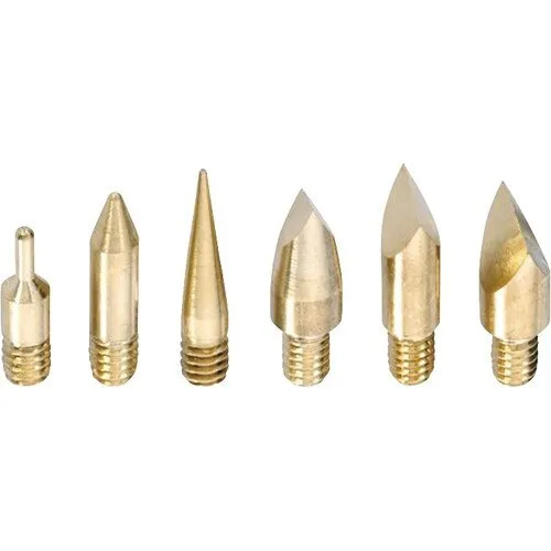 Set varfuri de scriere si desen pentru pirogravura, 6 piese