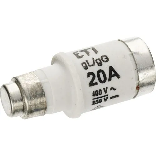 Sigurante fuzibile D02 din ceramica ETI 20A, pachet 3 bucati